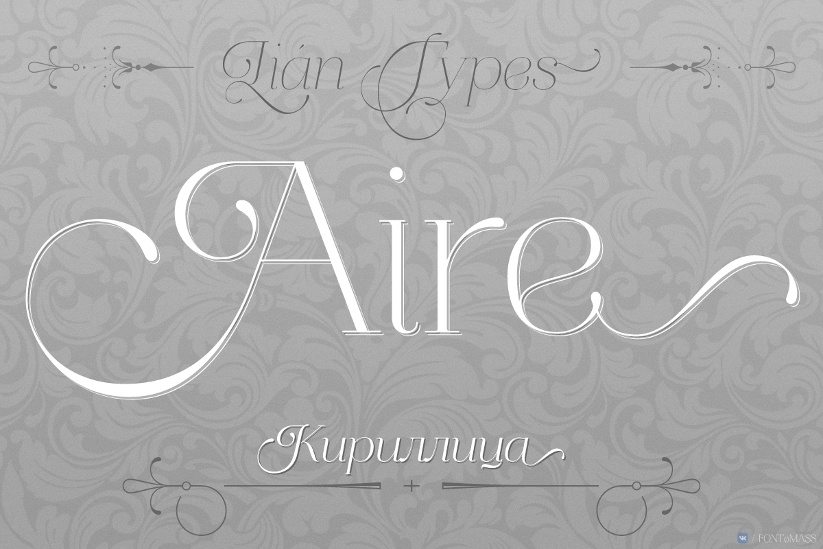 Beispiel einer Aire-Schriftart #1